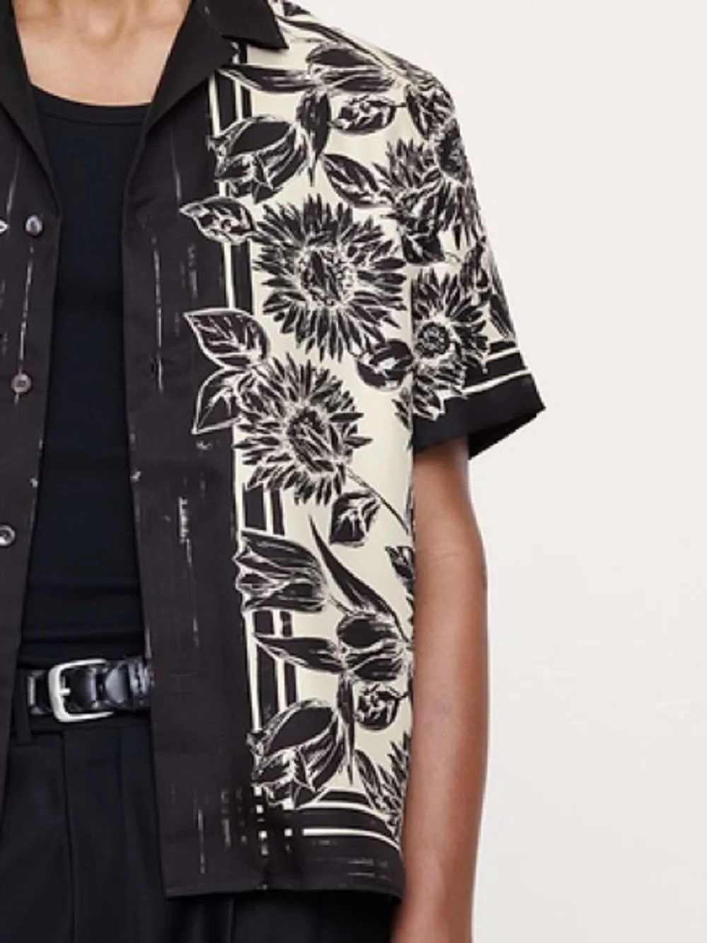 BANANA REPUBLIC STANDARD-FIT SILK RESORT SHIRT